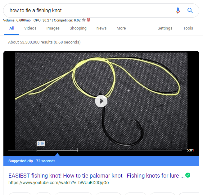 featured video snippet