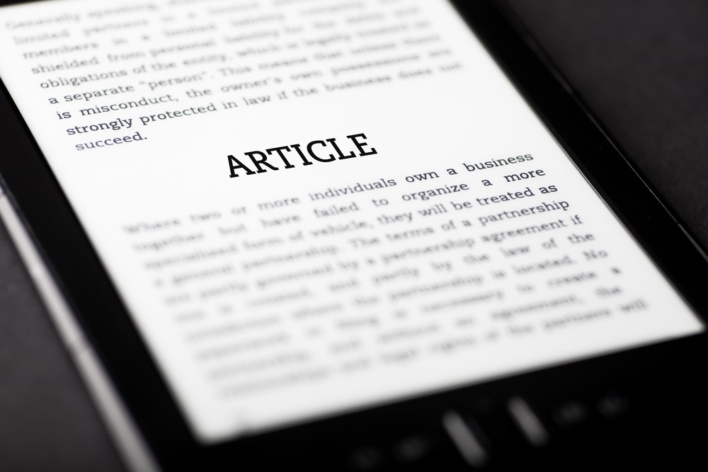 article heading